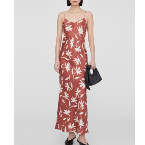 Anine Bing Dresses & Skirts - New Anine Bing Silk CHLOE SLIP DRESS IN TERRACOTTA Medium